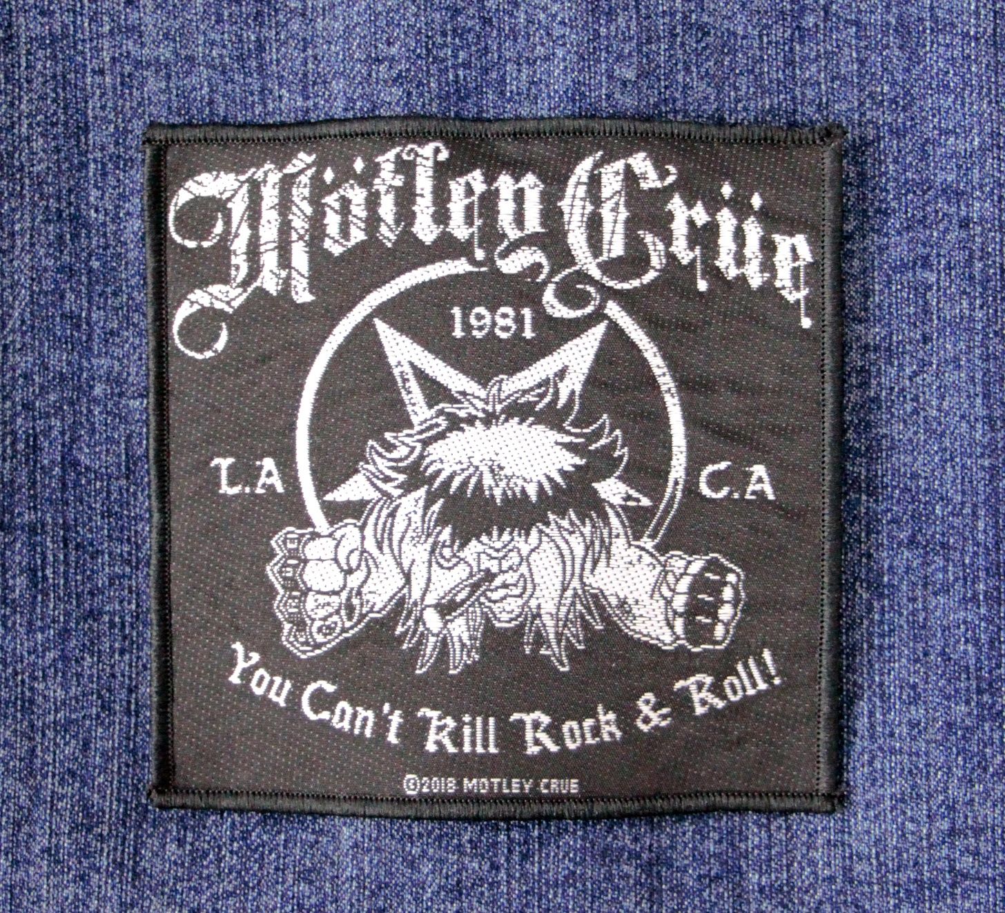 Motley Crue You Can't Kill Rock n' Roll Sew-On Patch