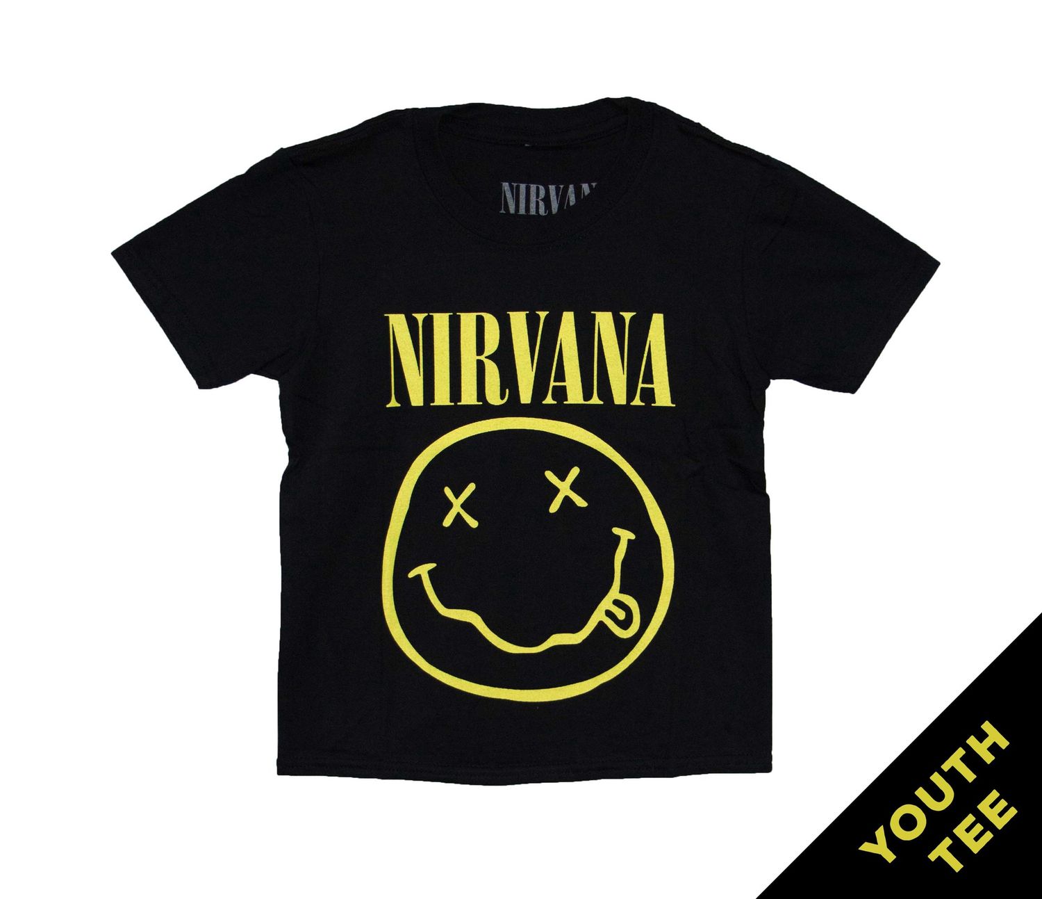 Nirvana - Smiley Youth Tee - BLK