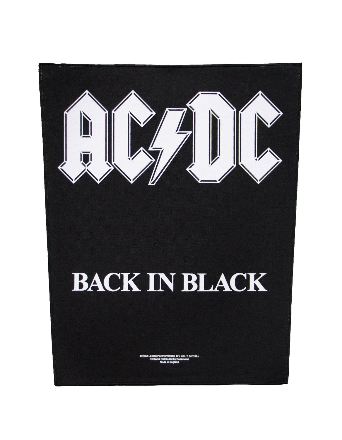AC/DC Back in Black Backpatch