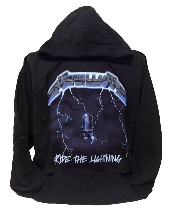 Metallica Ride the Lightning Pullover Hoodie - Black