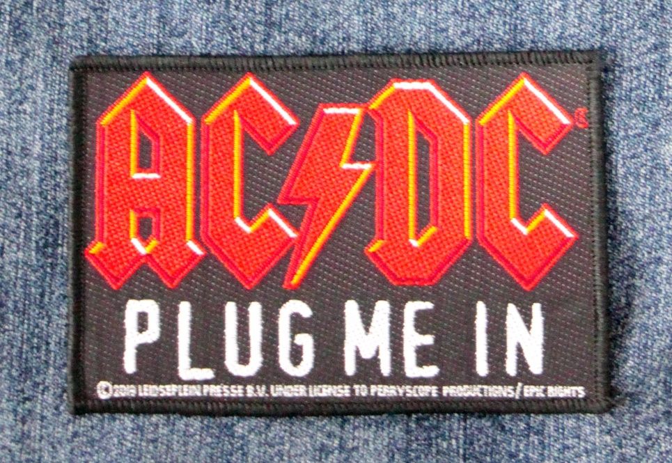 AC/DC  Plug Me In Sew-On Patch