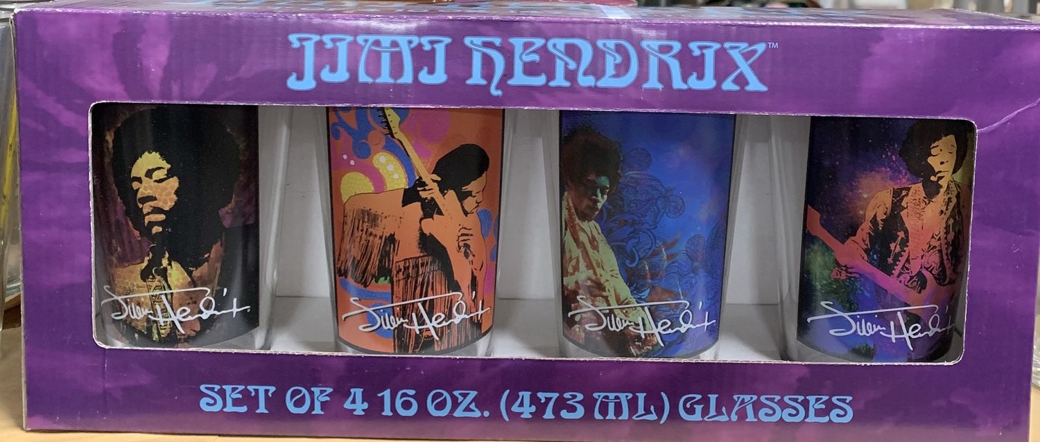 Jimi Hendrix Pint Glass Set