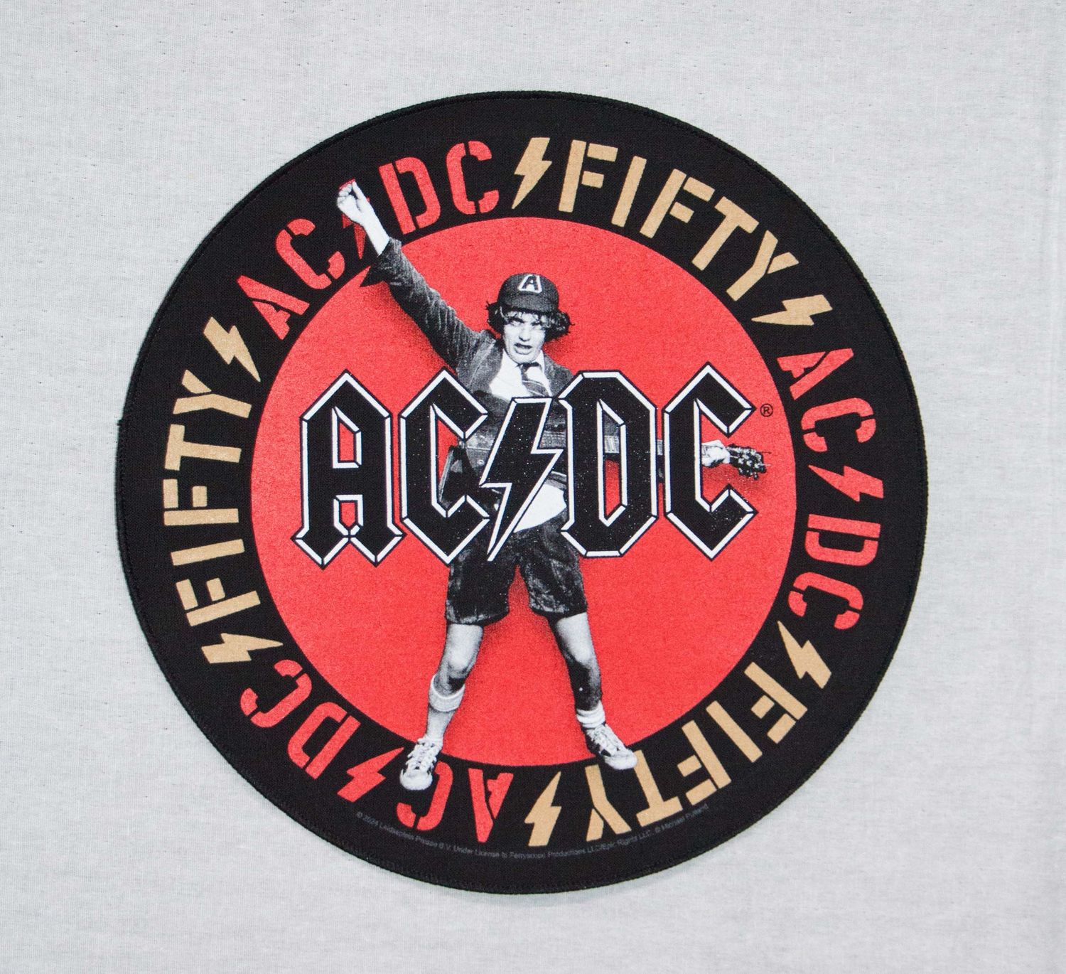 AC/DC - Angus FIFTY Round Backpatch