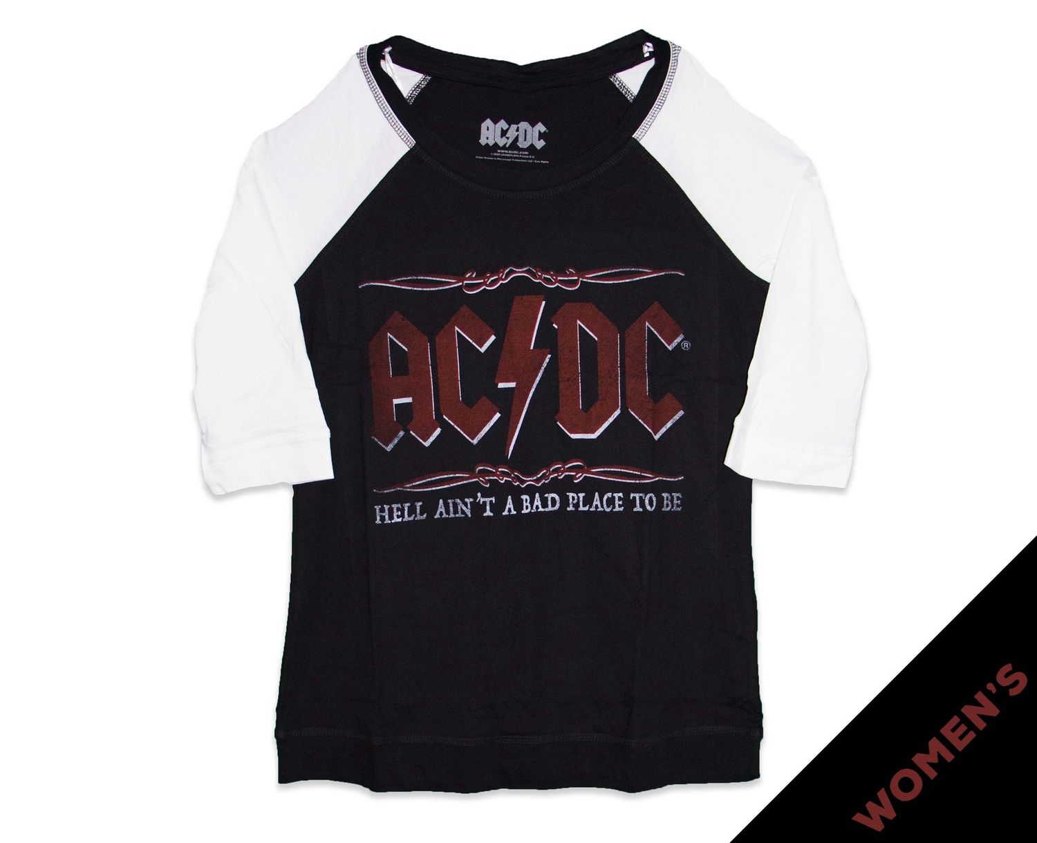 AC/DC - Hell Ain't A Bad Place Women's Baseball Tee / Raglan