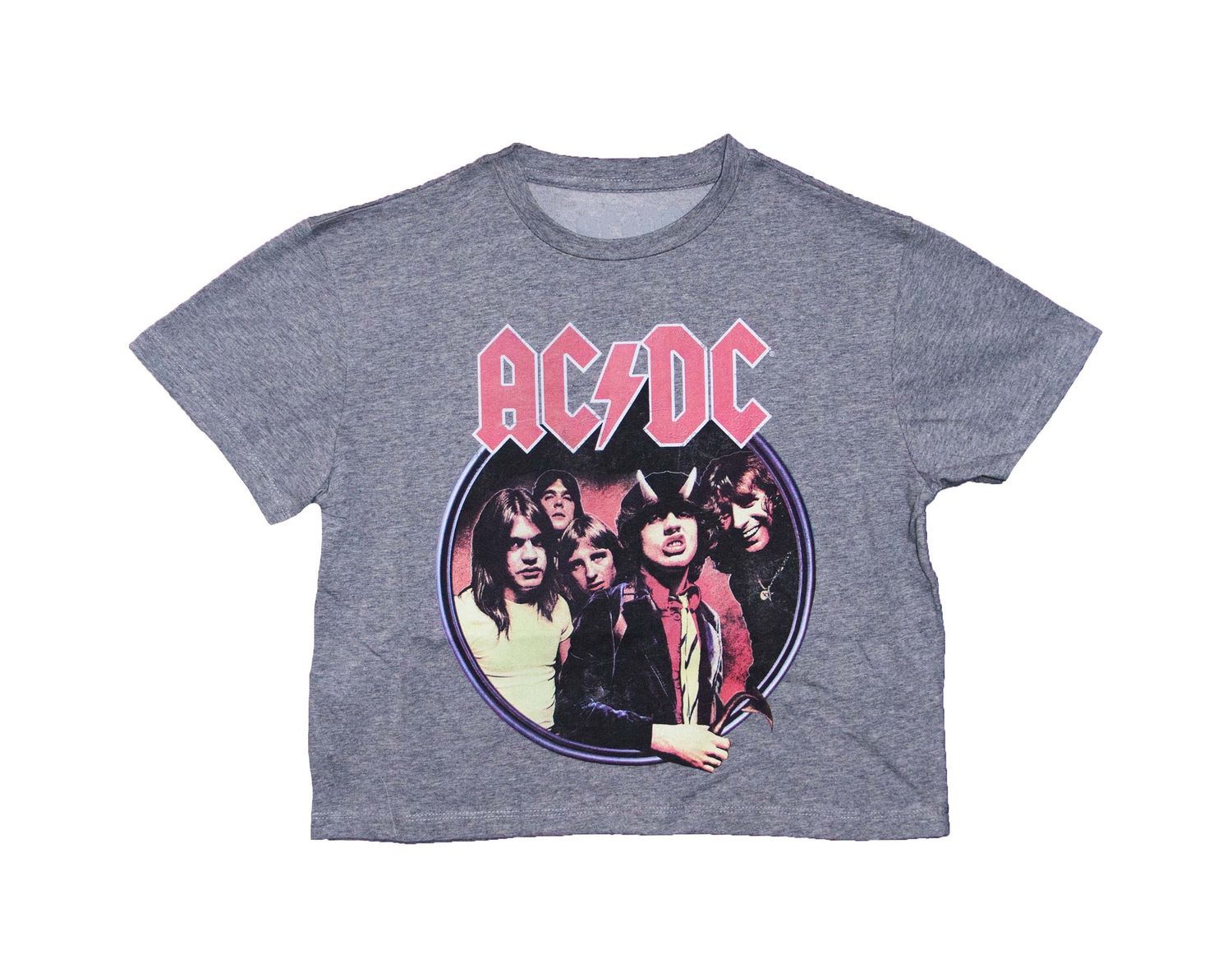 AC/DC - Highway Grey Women's Crop Top