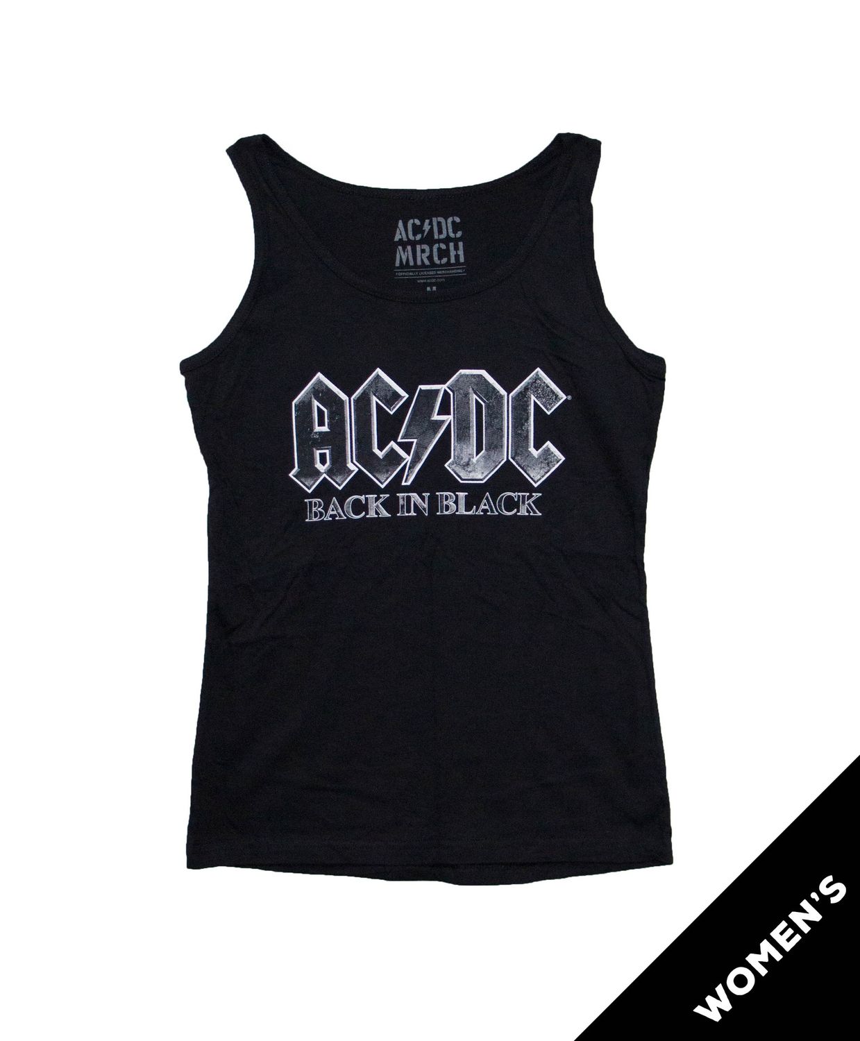 AC/DC - Back In Black Ver. 2 (Textured) Women's Tank Top - BLK