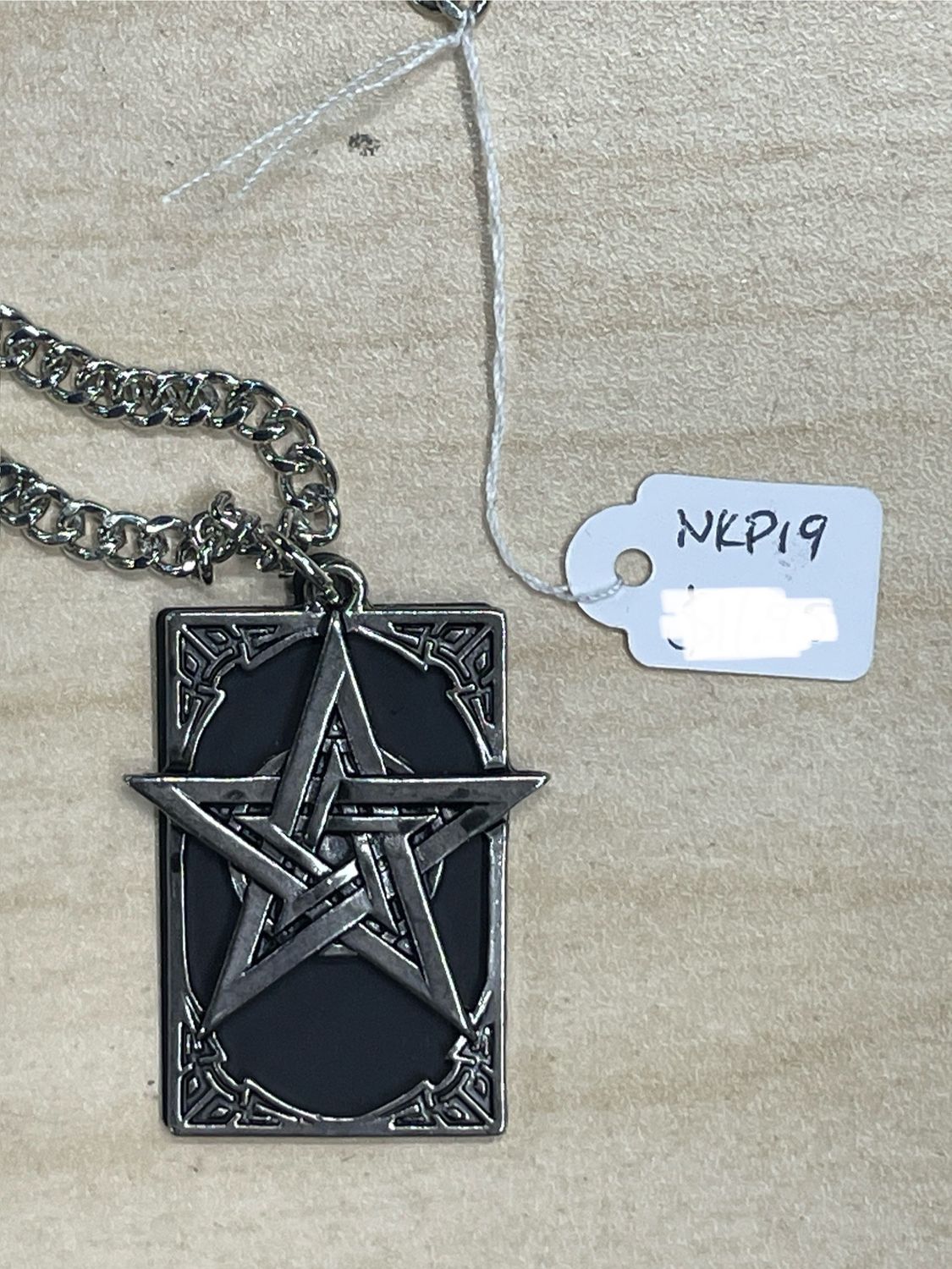 Pentagram Card Cut-Out (2pc) Pendant Necklace