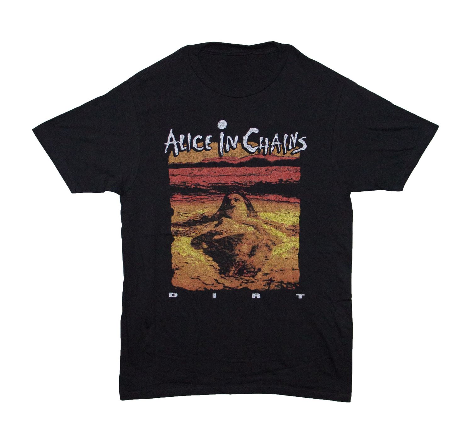 Alice in Chains Dirt Album Distressed - Black