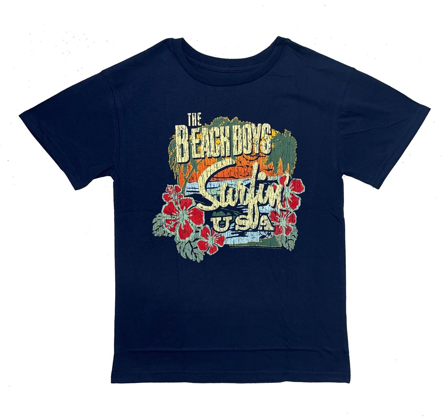 Beach Boys Surfin U.S.A. Distressed - Navy Blue