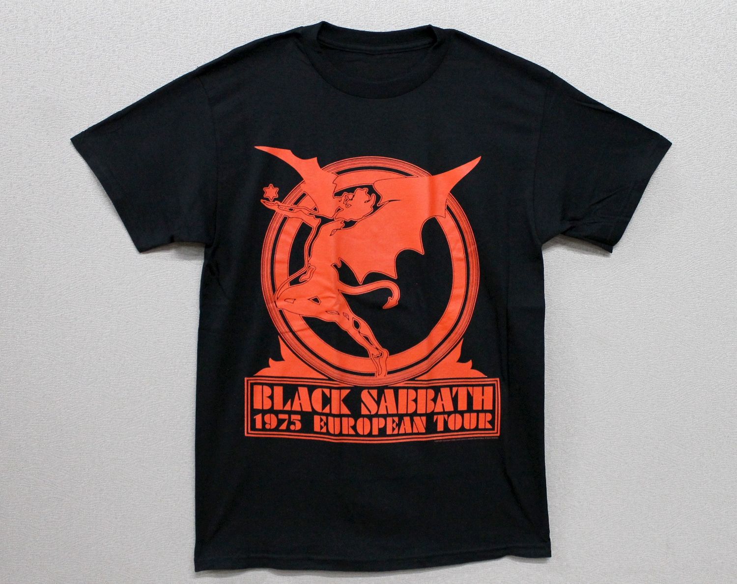 Black Sabbath 1975 European Tour Red on Black