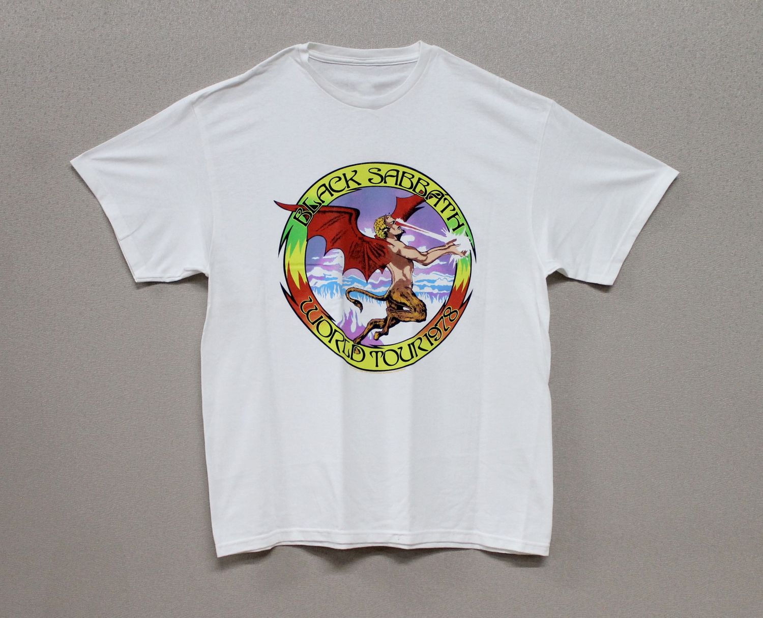 Black Sabbath 1978 World Tour Circle White
