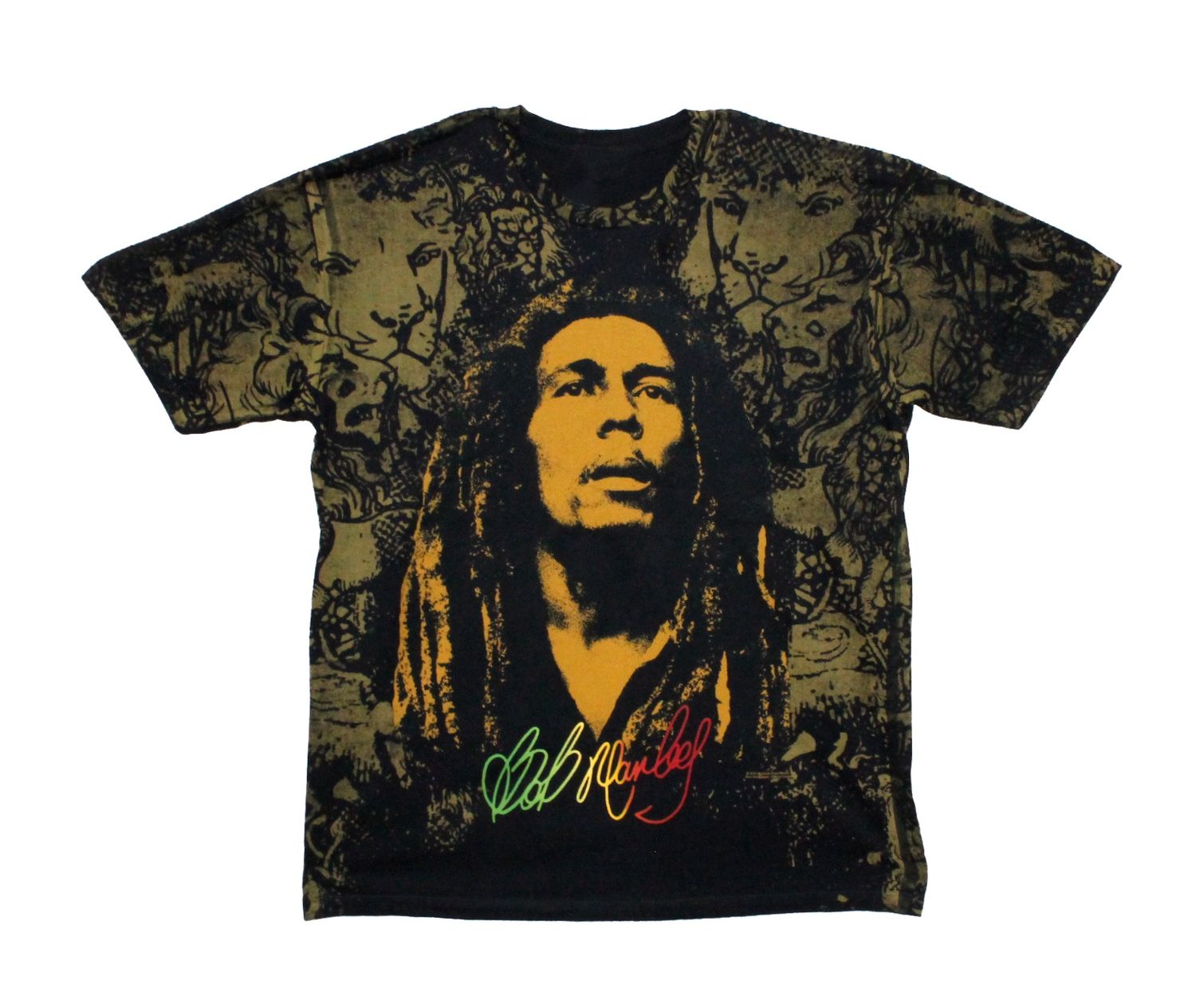Bob Marley All Over Print - Black