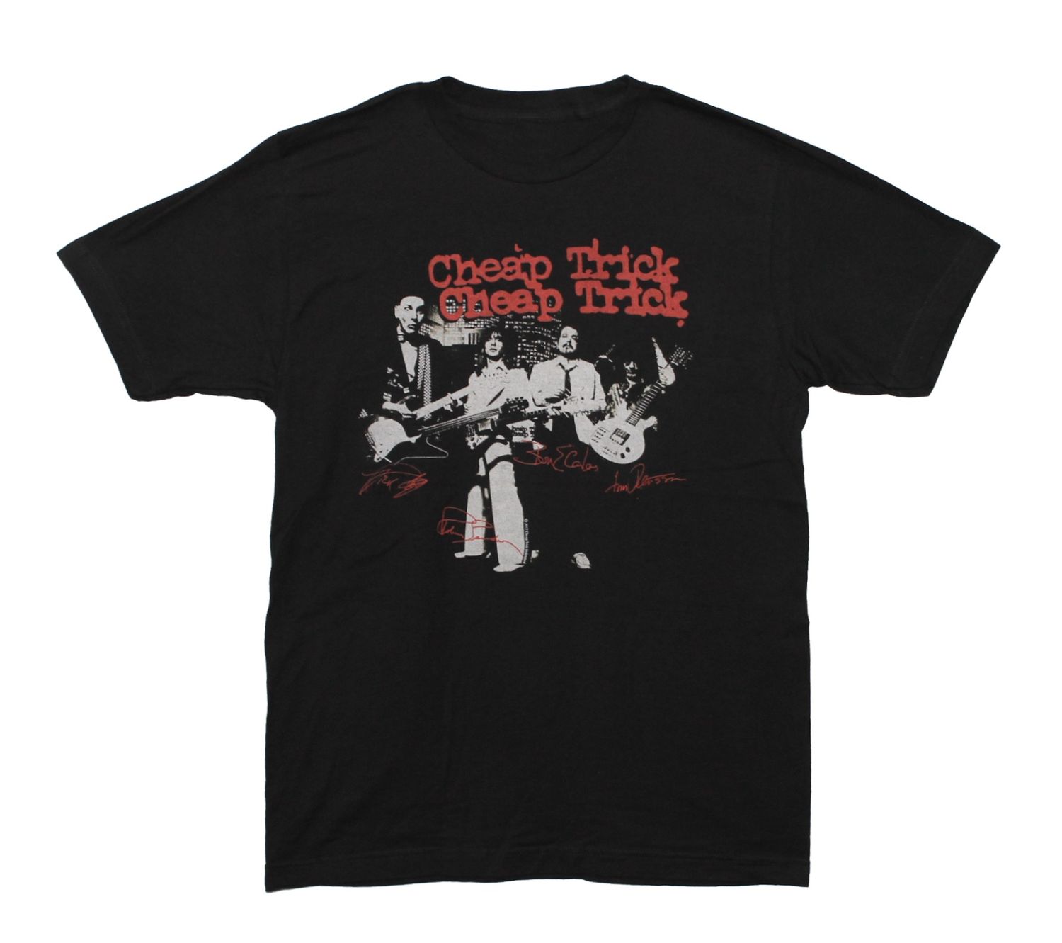 Cheap Trick Red Signatures - Black