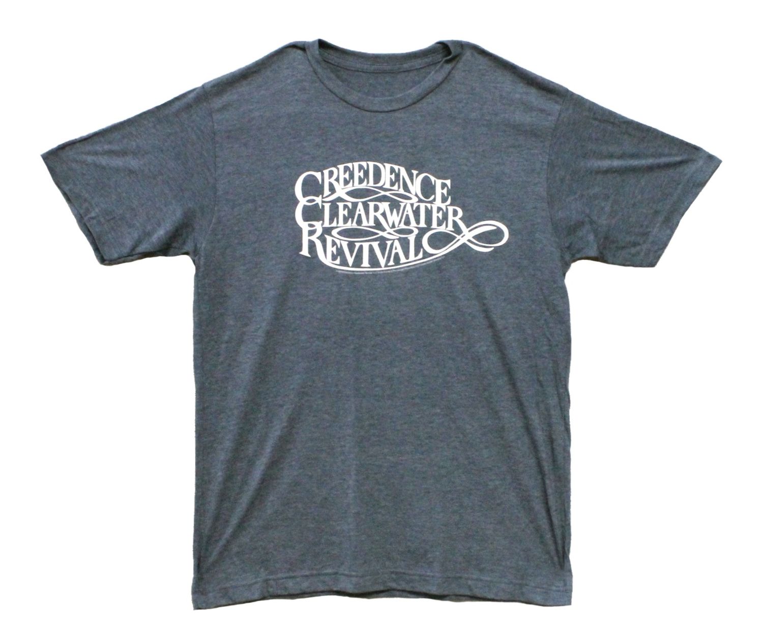 Creedence Clearwater Revival (CCR) Text-Navy Heather