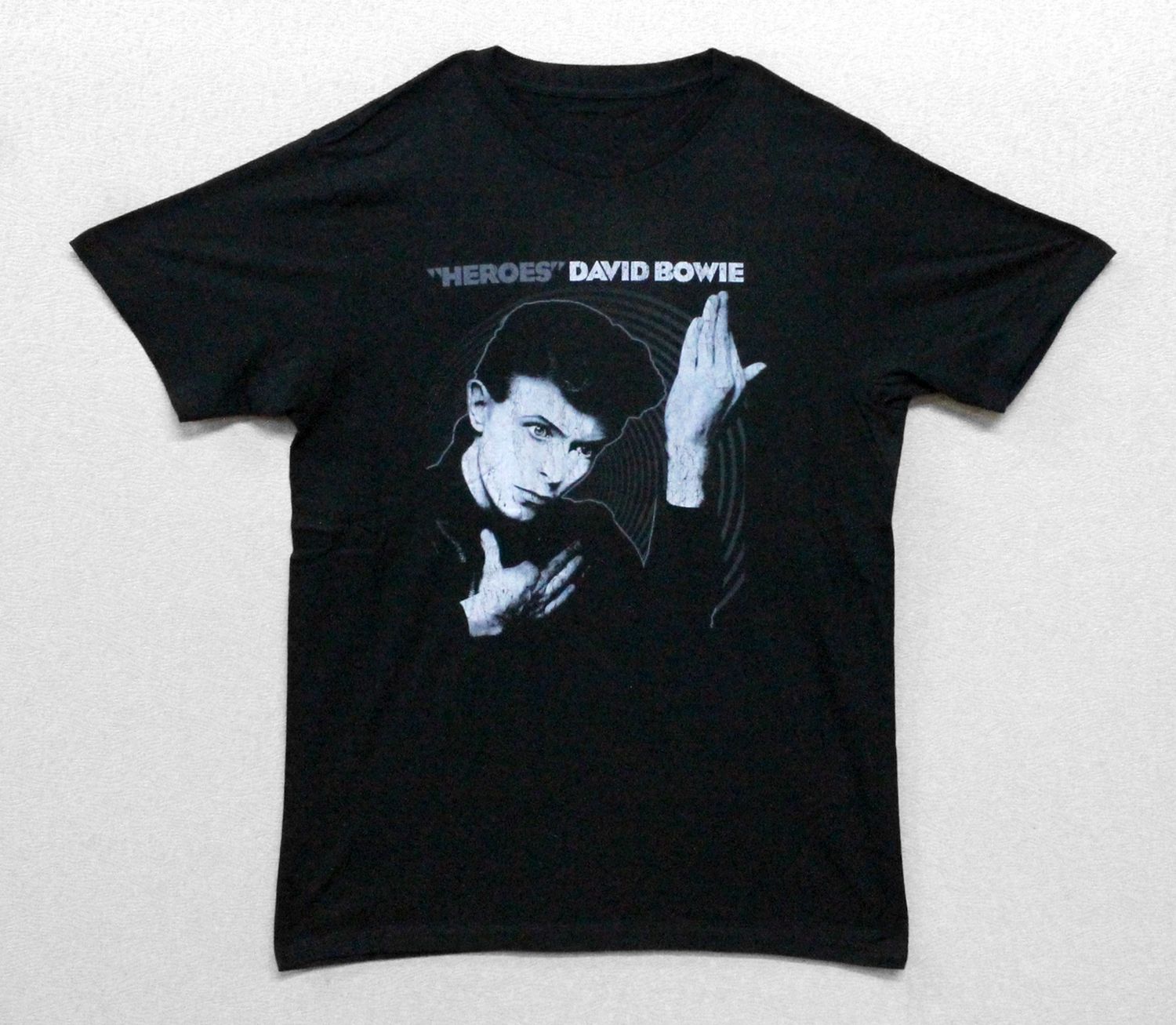 David Bowie Heroes Swirl - Black