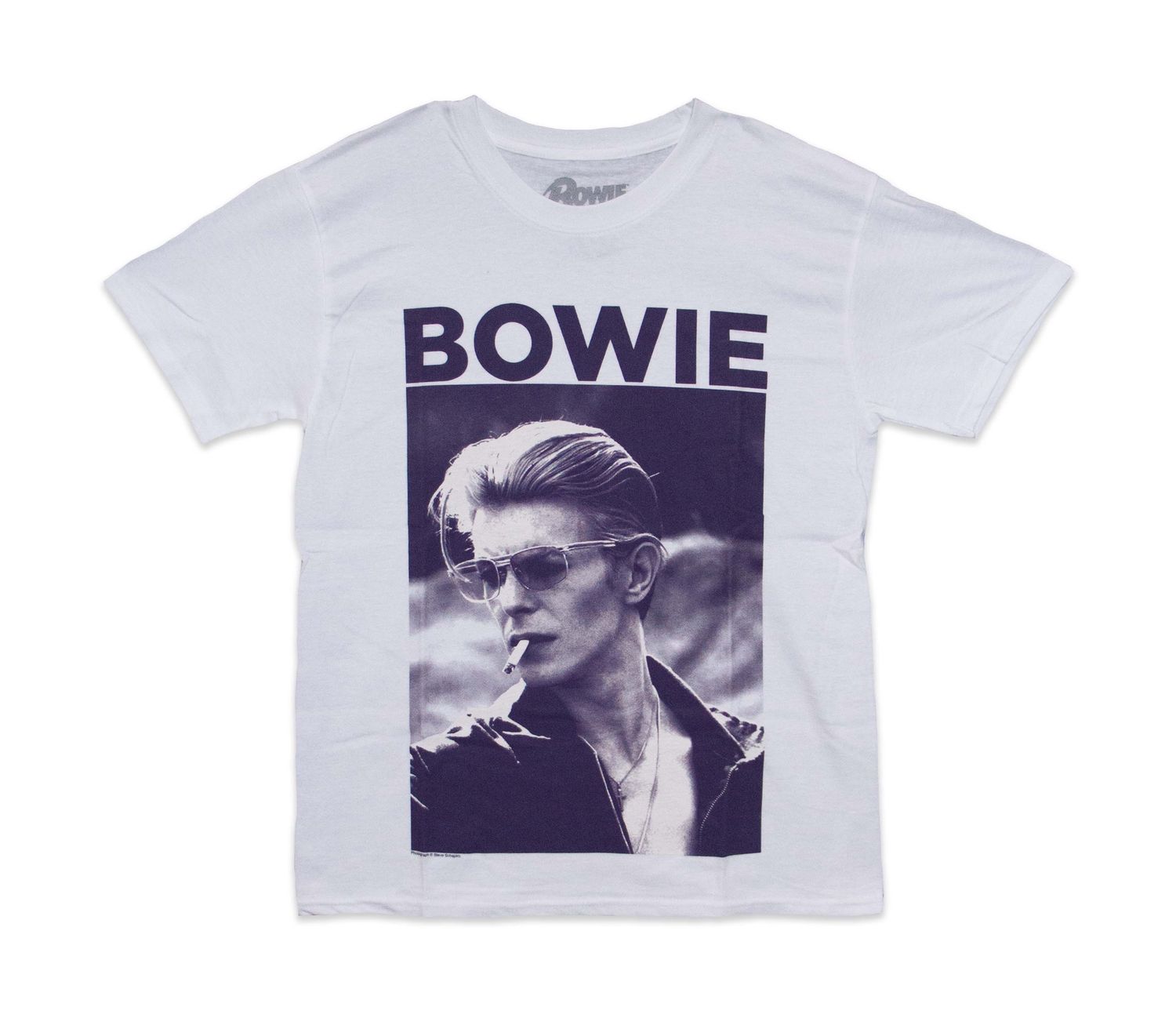 David Bowie Smoking - White