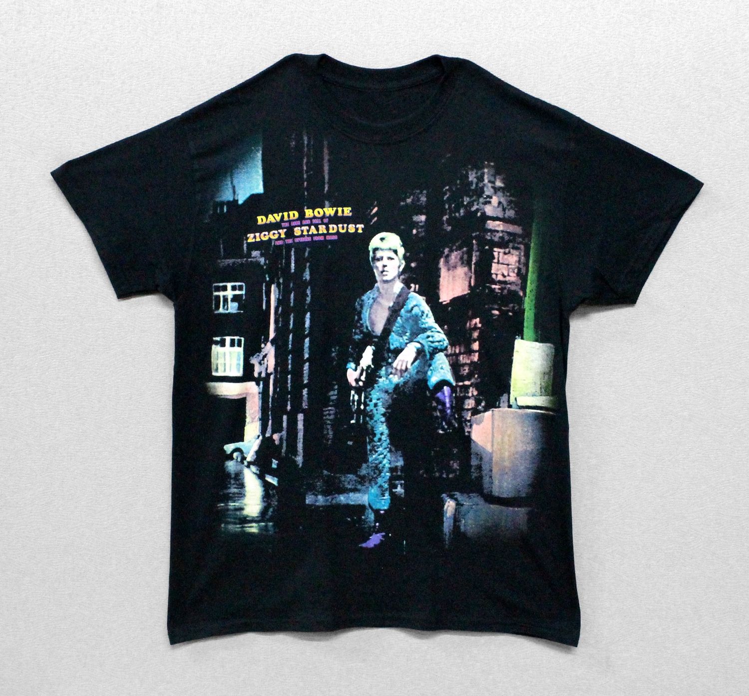 David Bowie Ziggy Stardust Spiders Cover - Black