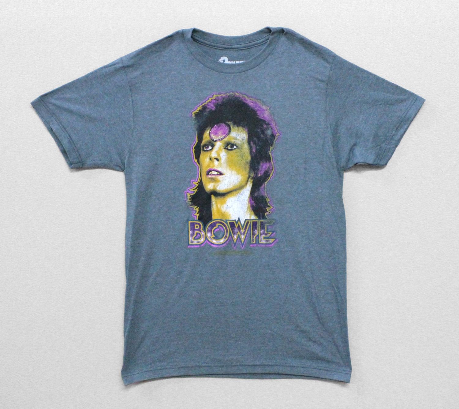 David Bowie Ziggy Posterized - Heather Blue