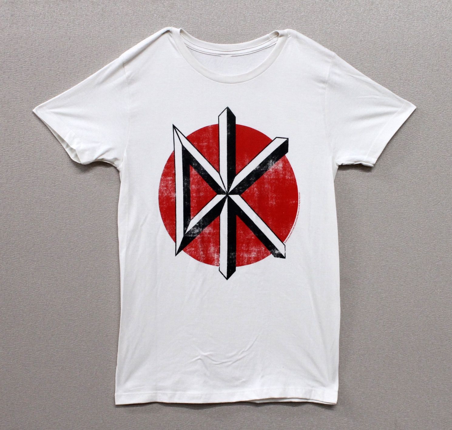 Dead Kennedys Distressed Logo - Vintage White
