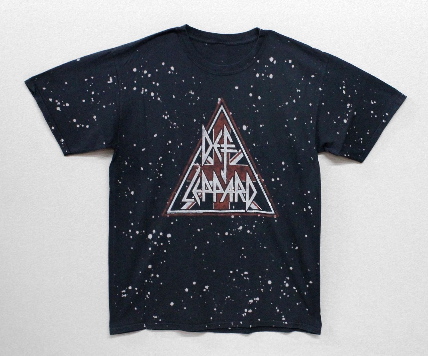 Def Leppard Spotted Tye-Dye-Black