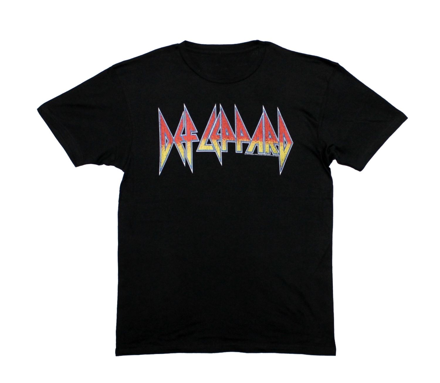 Def Leppard Gradient Logo Distressed - Black