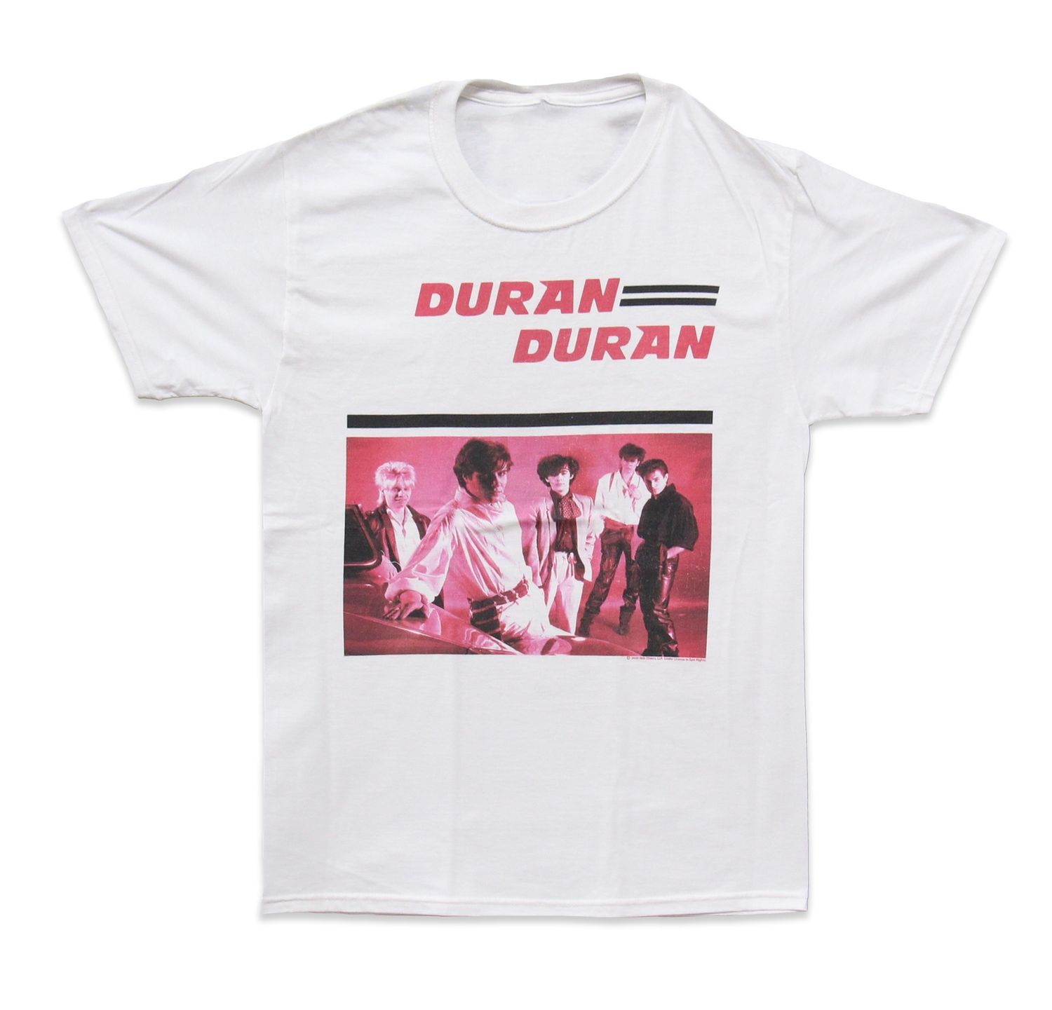 Duran Duran Pink Group - White