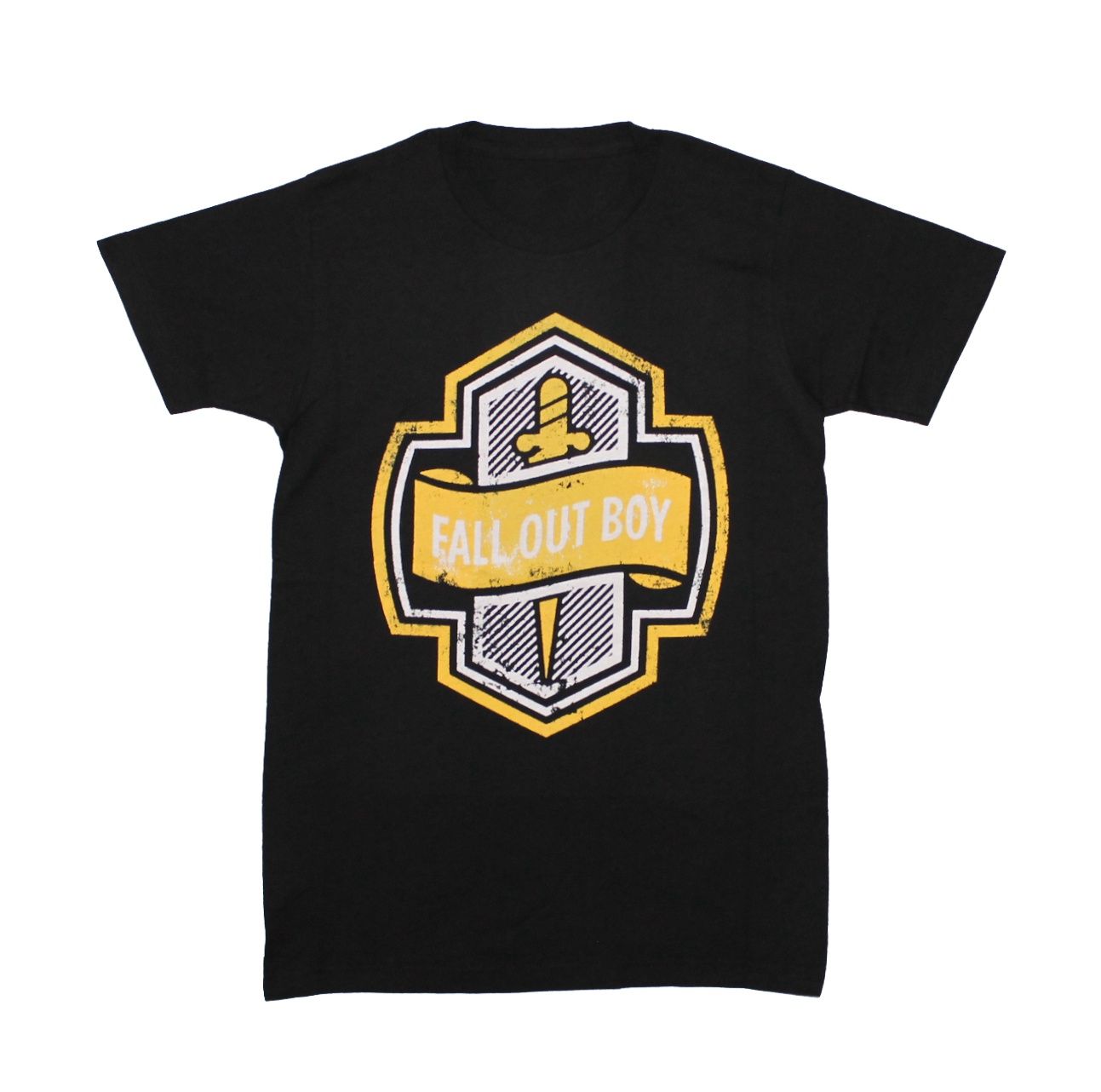 Fall Out Boy Yellow Shield - Black