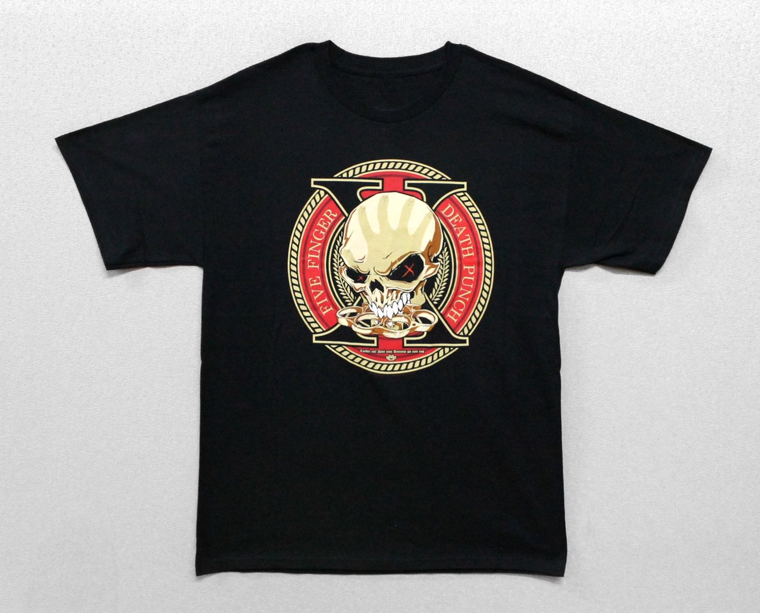 Five Finger Death Punch Skull in Circle-Black