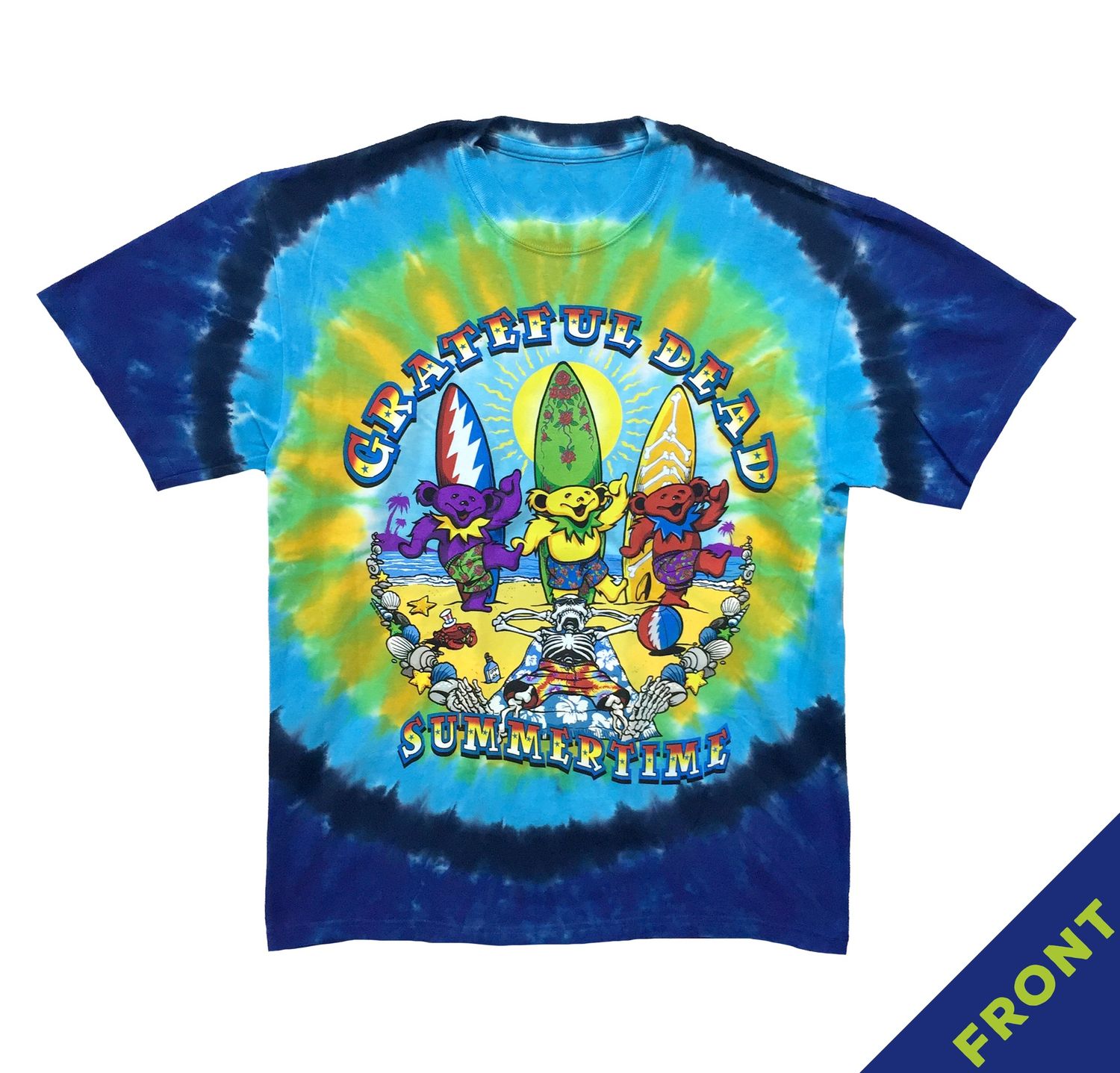 Grateful Dead Summertime Beach Bear Bingo - Circle Tye Dye