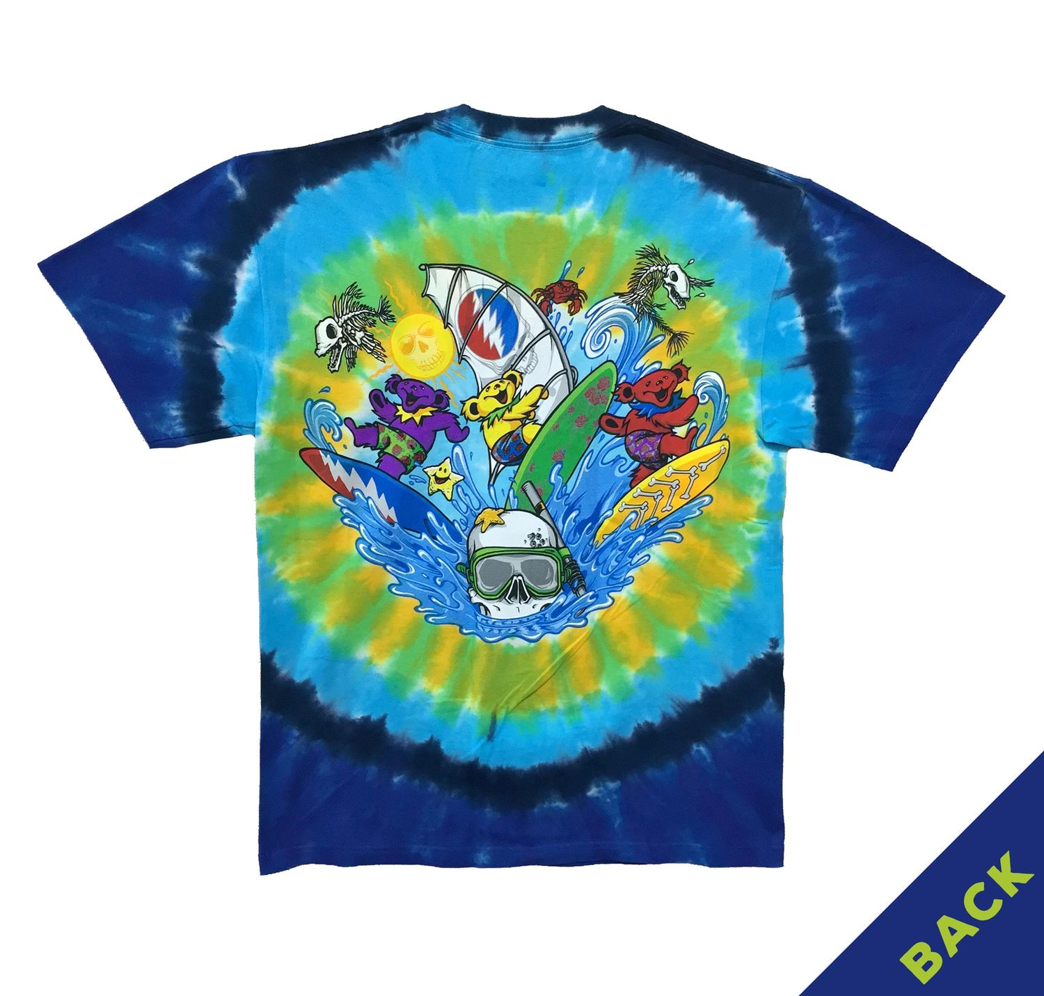 Grateful Dead Summertime Beach Bear Bingo - Circle Tye Dye