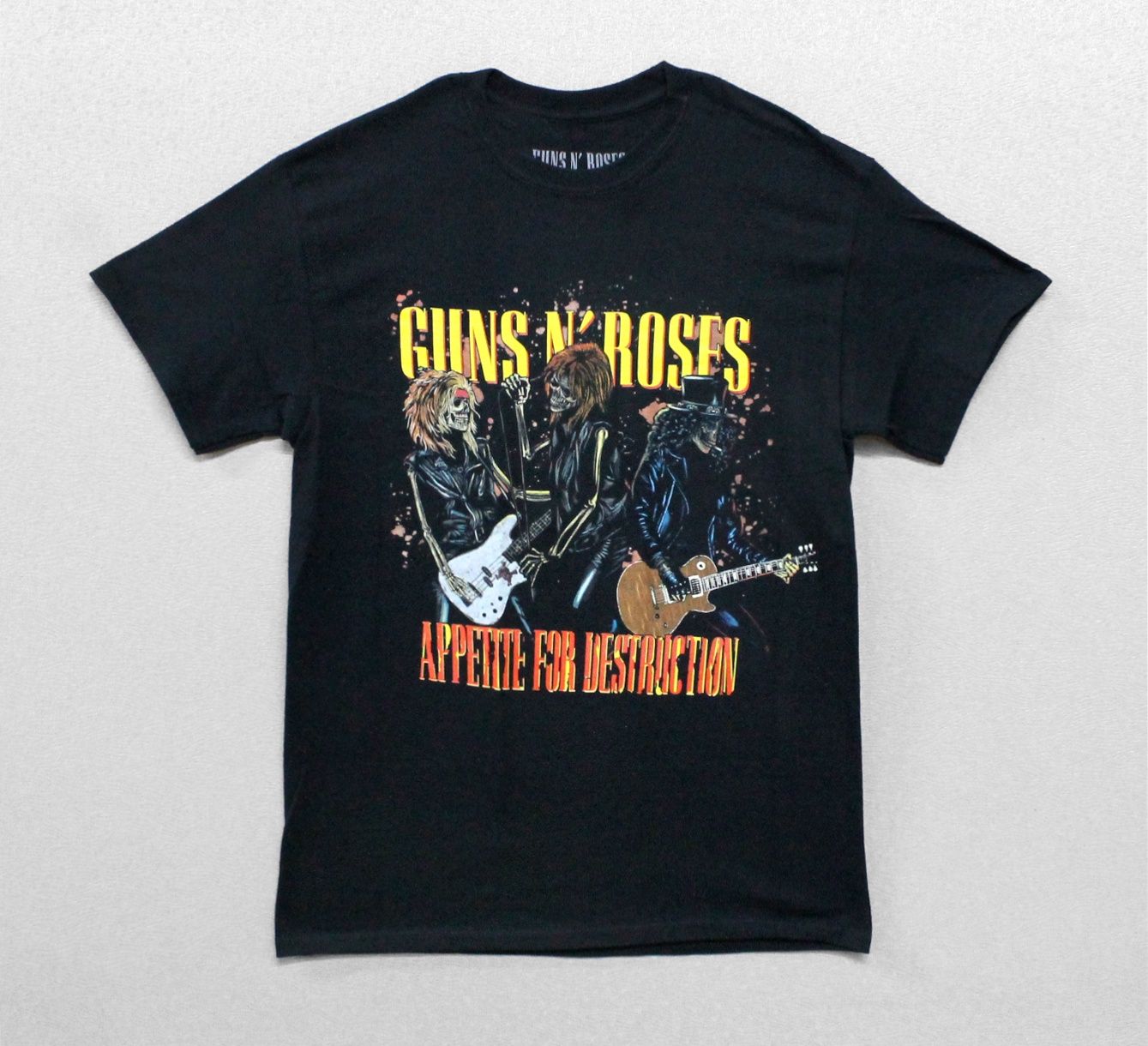 Guns N Roses Appetite Skeleton Band - Black