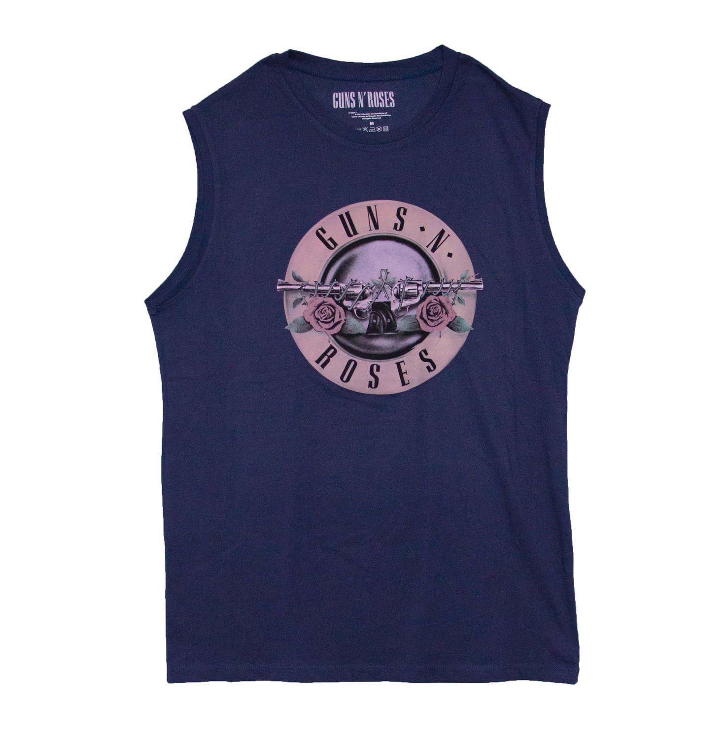 Guns N' Roses Wheel / Bullet Logo Tank Top - BLUE