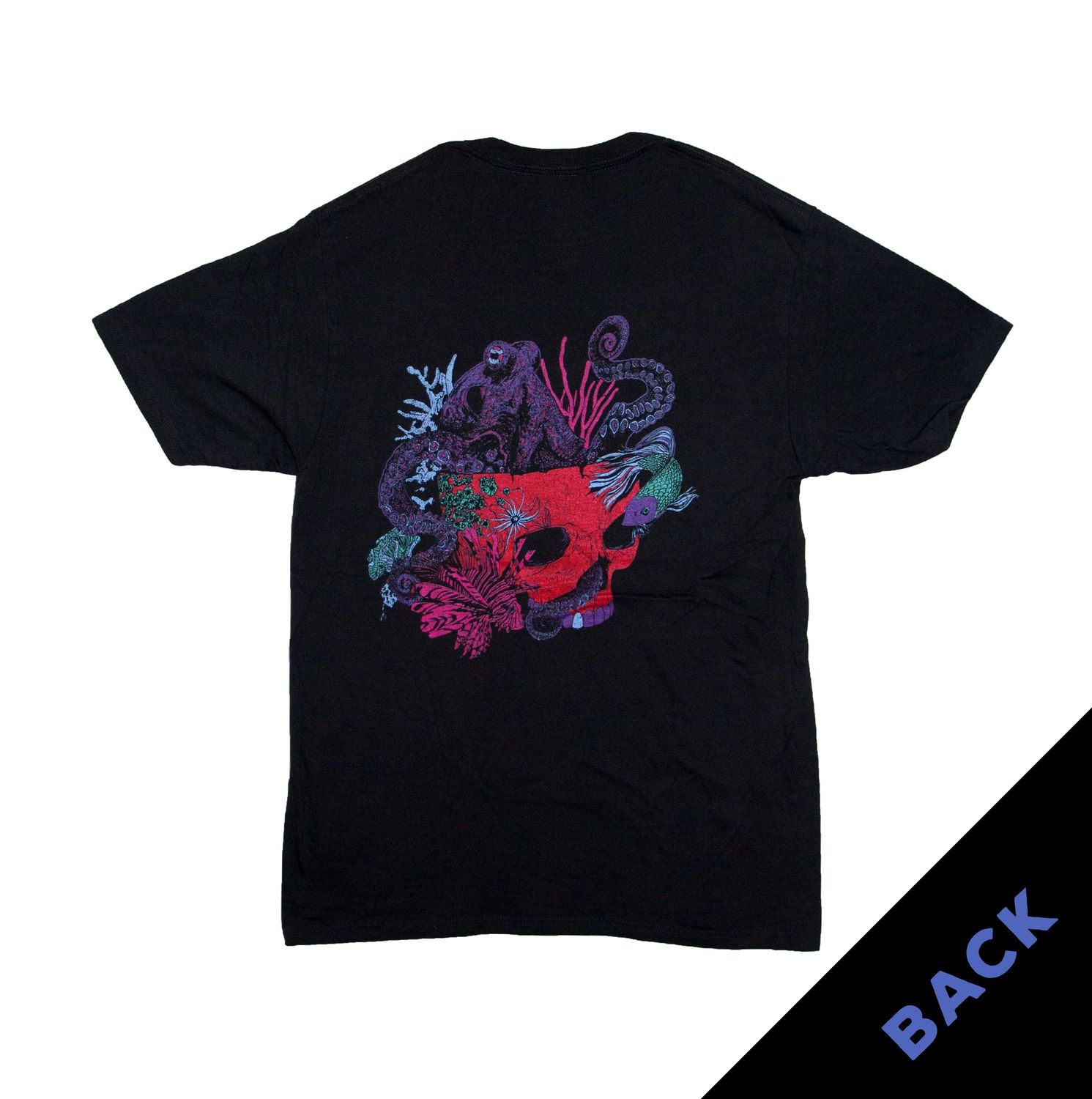 Incubus Octopus Skull Front and Back - Black