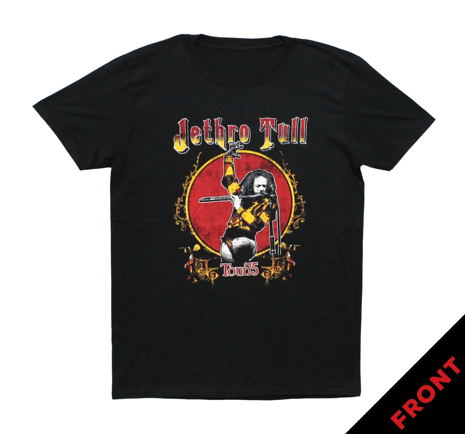 Jethro Tull Tour 75 Circle - Black