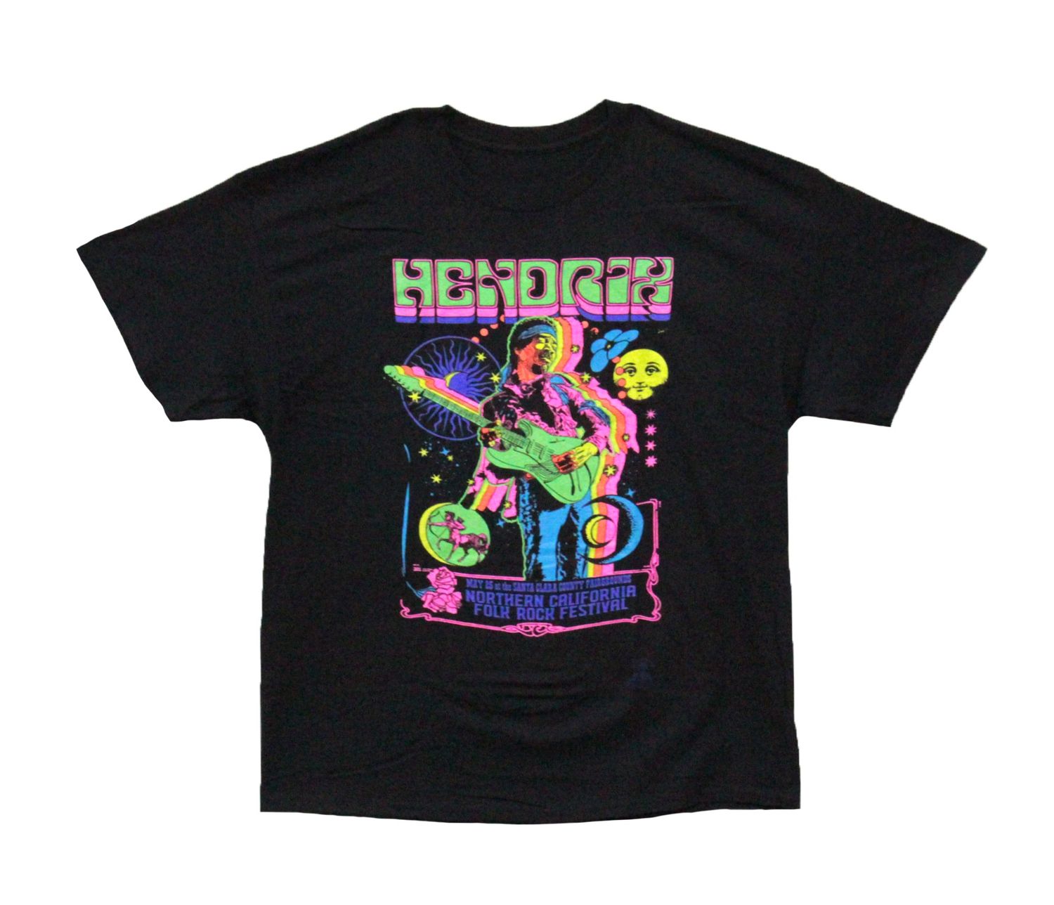 Jimi Hendrix - Guitar Blacklight - BLK