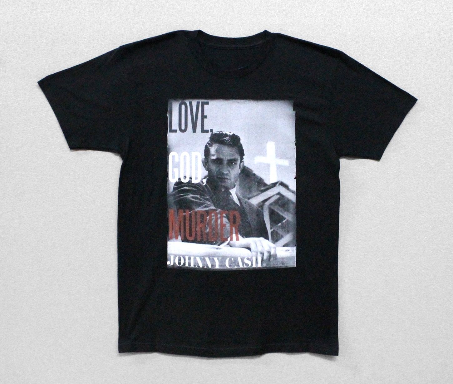 Johnny Cash Love God Murder-Black