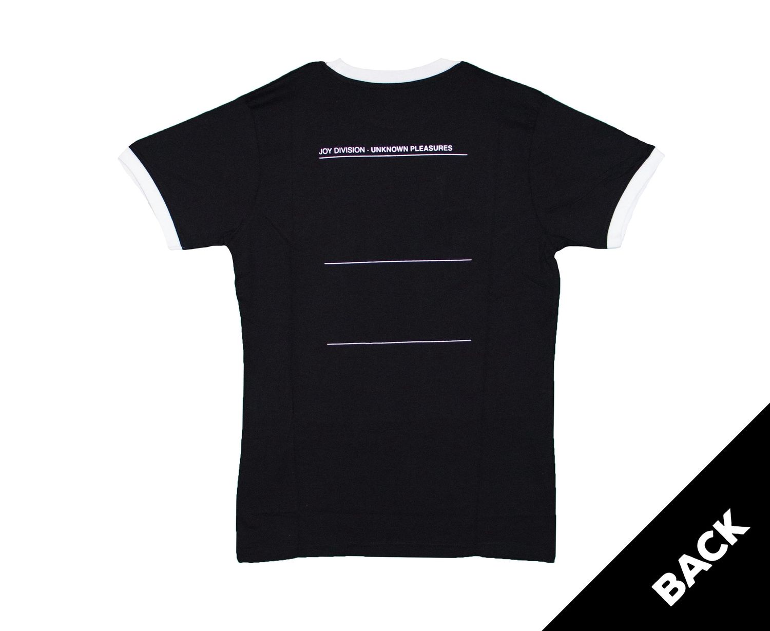 Joy Division - Unknown PLeasures Ringer Tee - WHT/BLK
