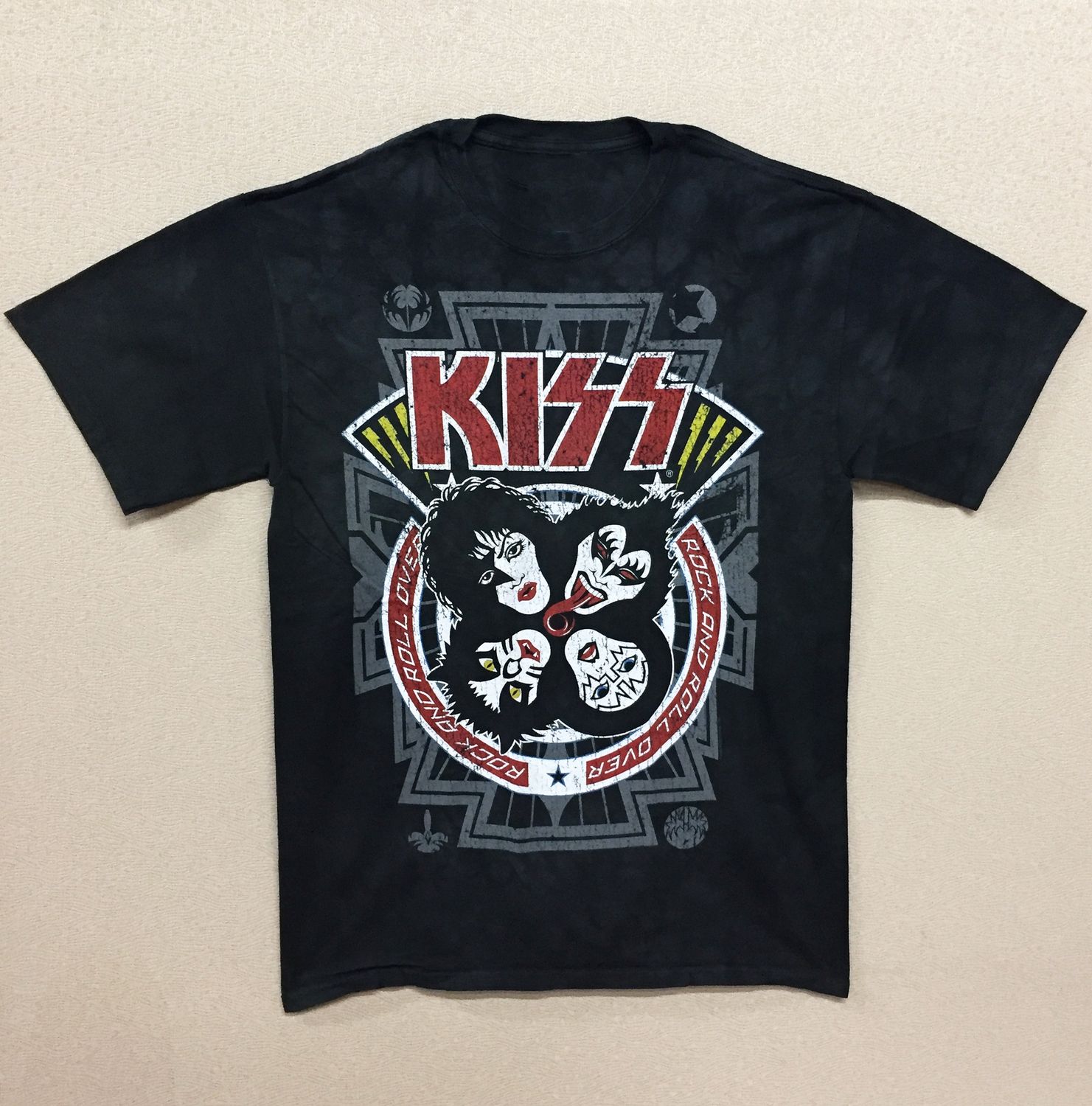 Kiss Rock and Roll Over Dark Tye-Dye