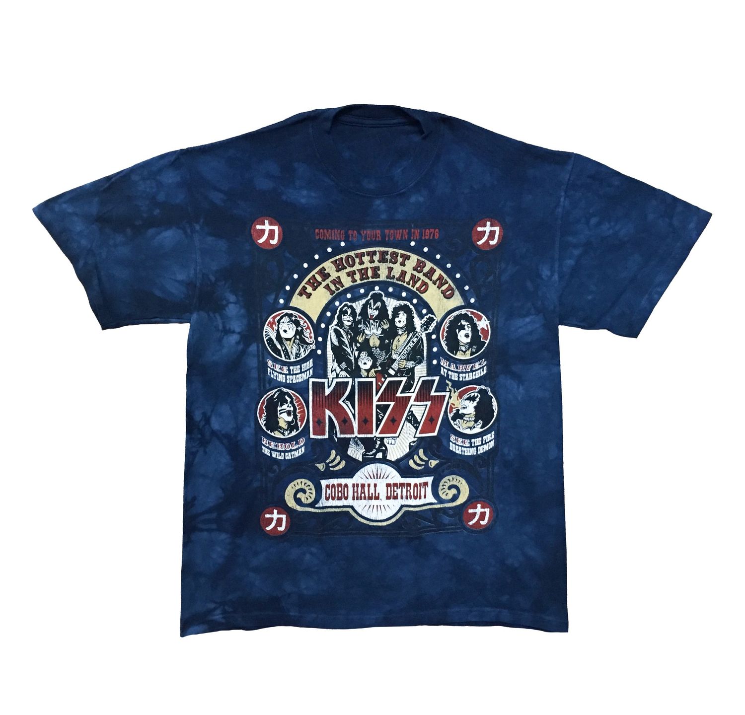 Kiss Hottest Band Blue Tye Dye
