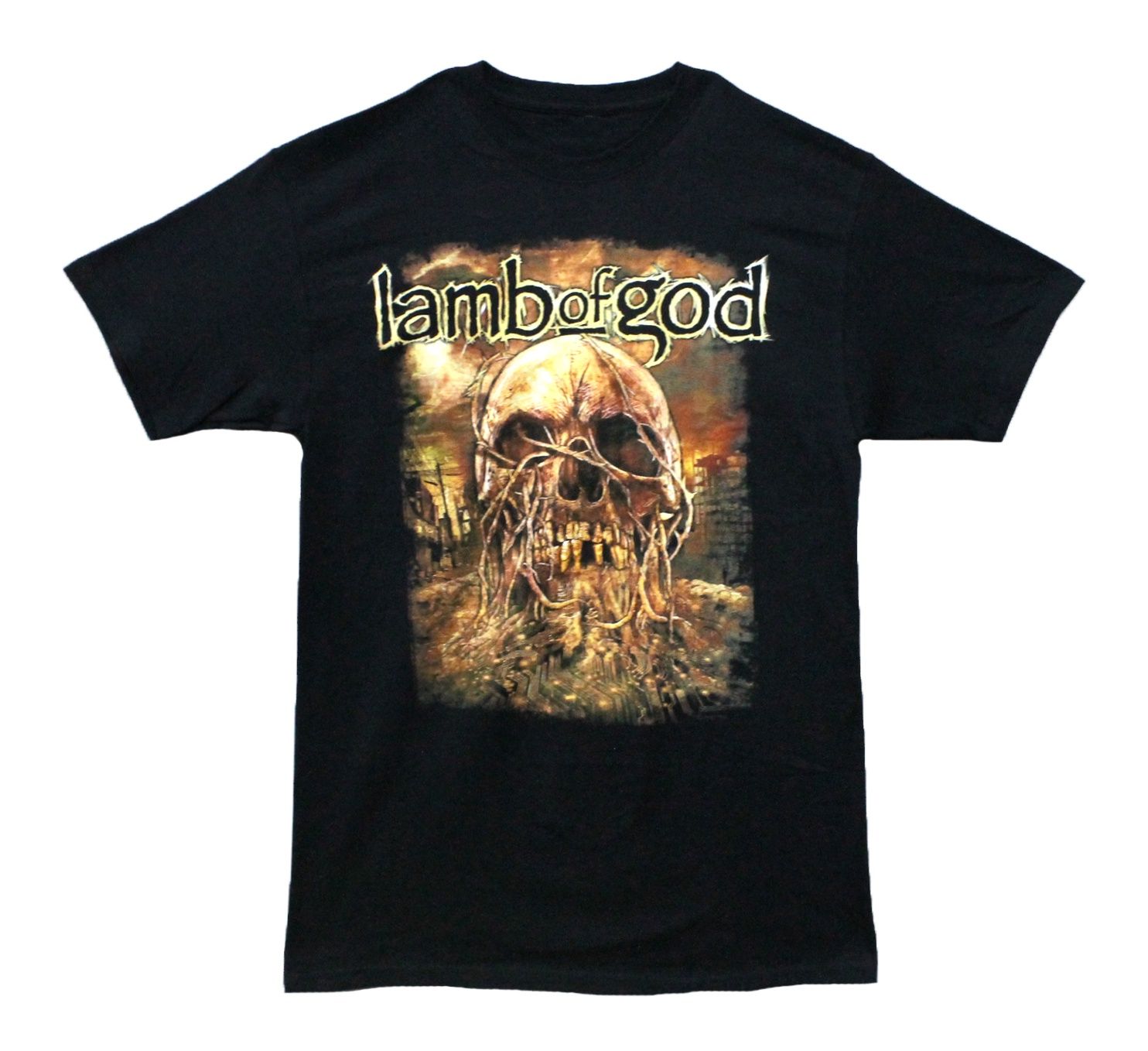 Lamb of God Vine Skull - Black