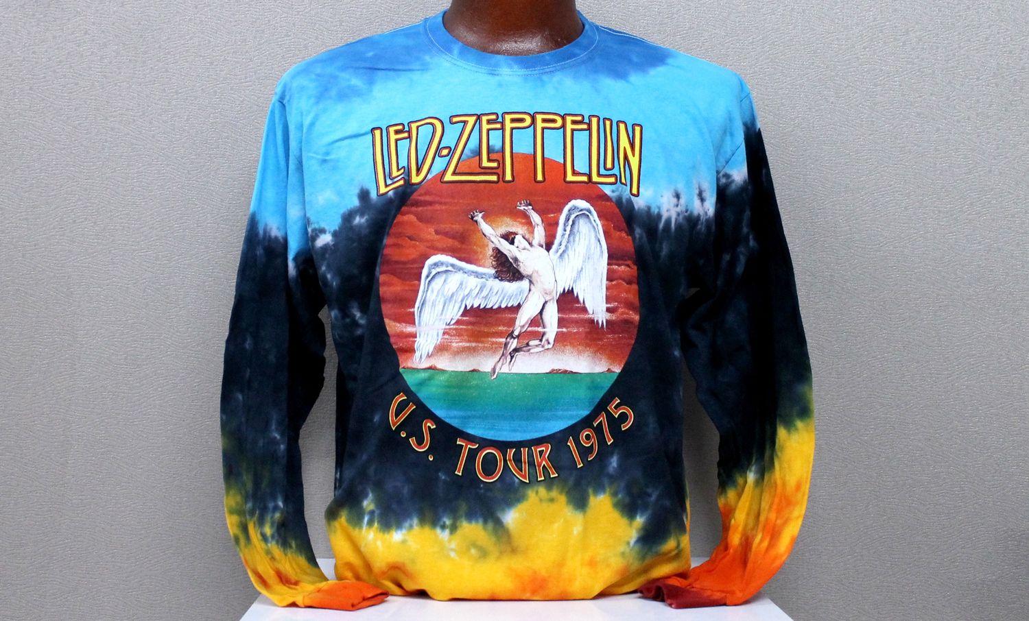 Led Zeppelin Icarus Tour 1975 Tye-Dye Long Sleeve