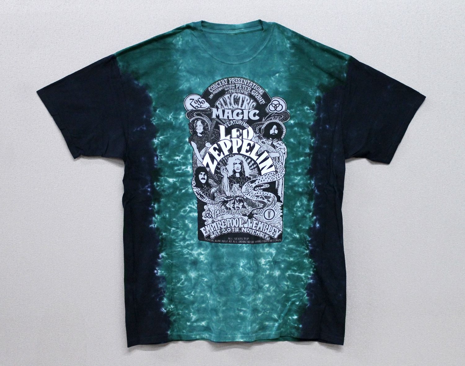 Led Zeppelin Electric Magic Green Tye-Dye