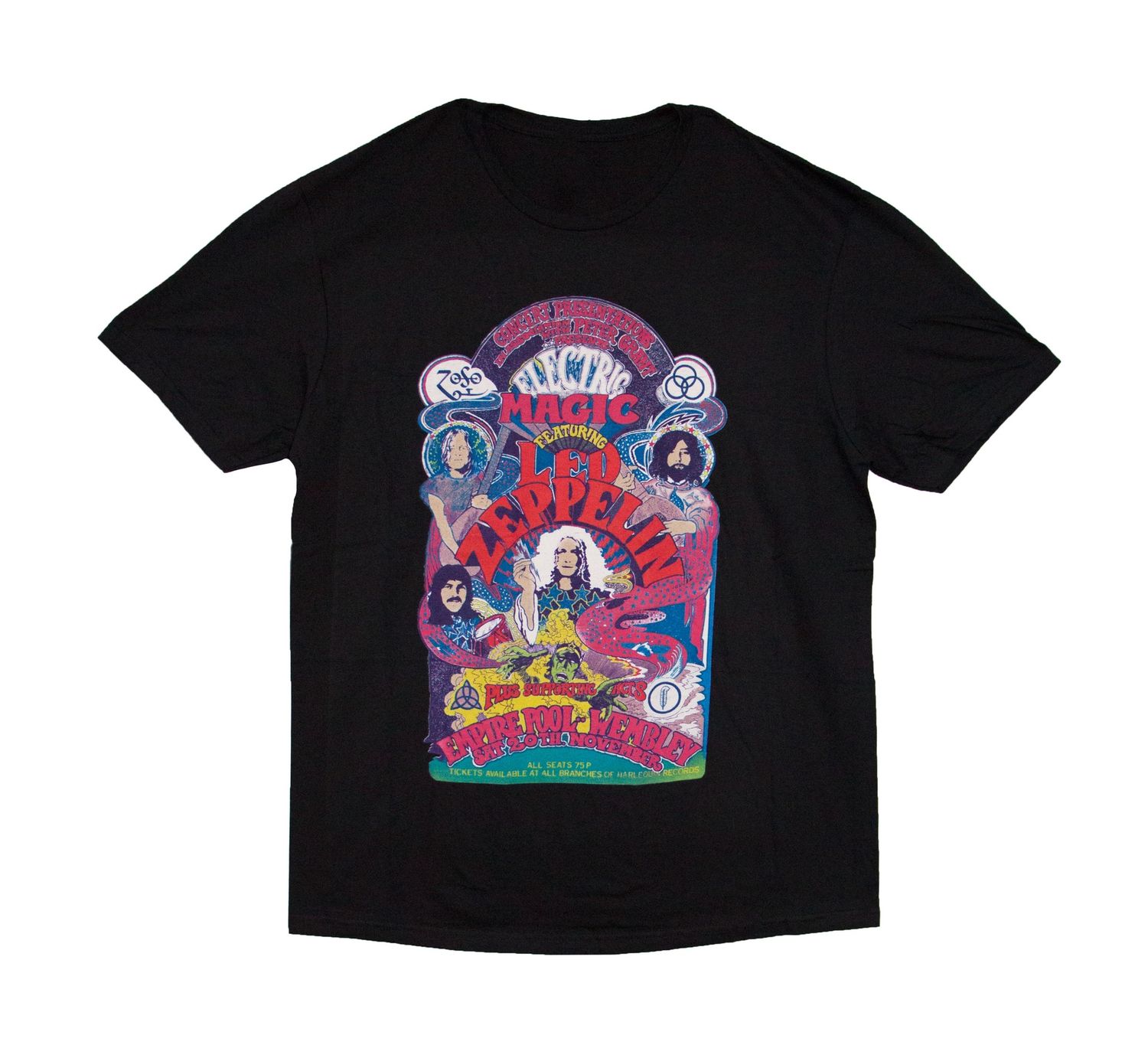 Led Zeppelin - Rainbow Color Electric Magic - BLK
