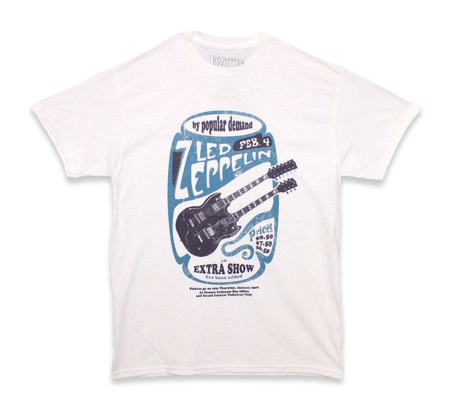 Led Zeppelin Popular Demand Poster - White