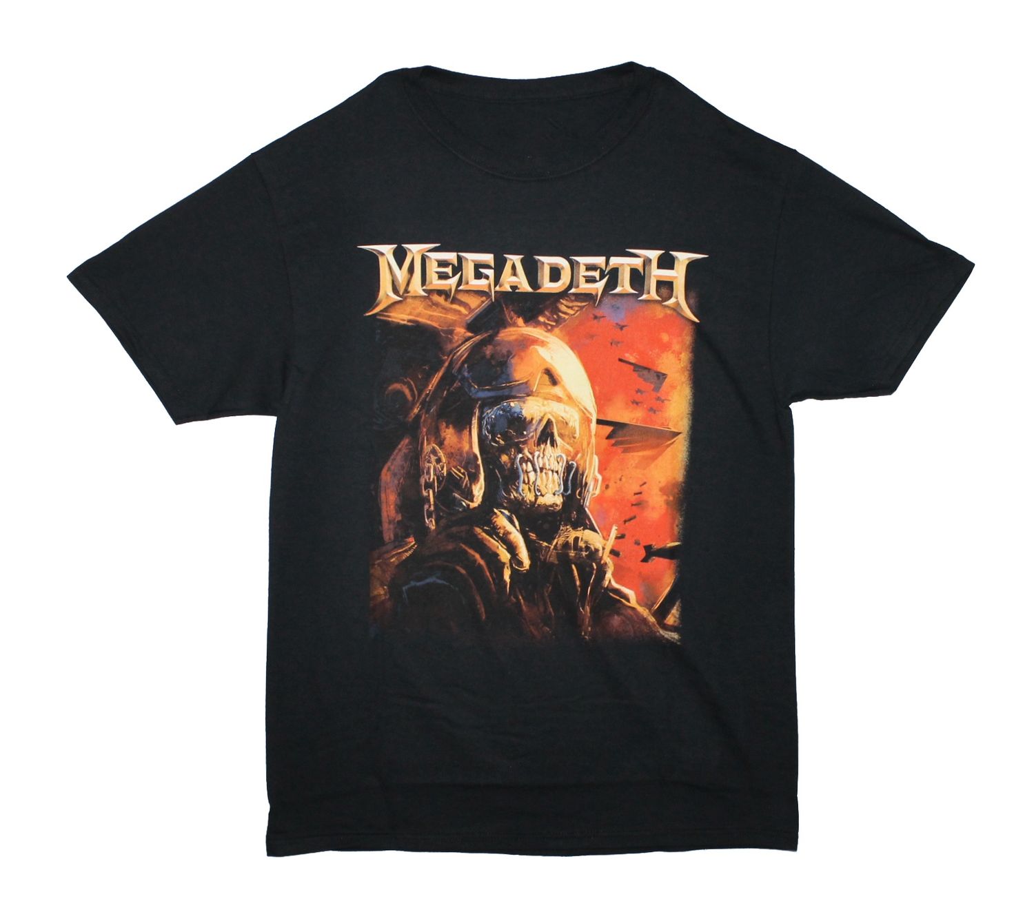 Megadeth Rattlehead Fighter Pilot - BLK