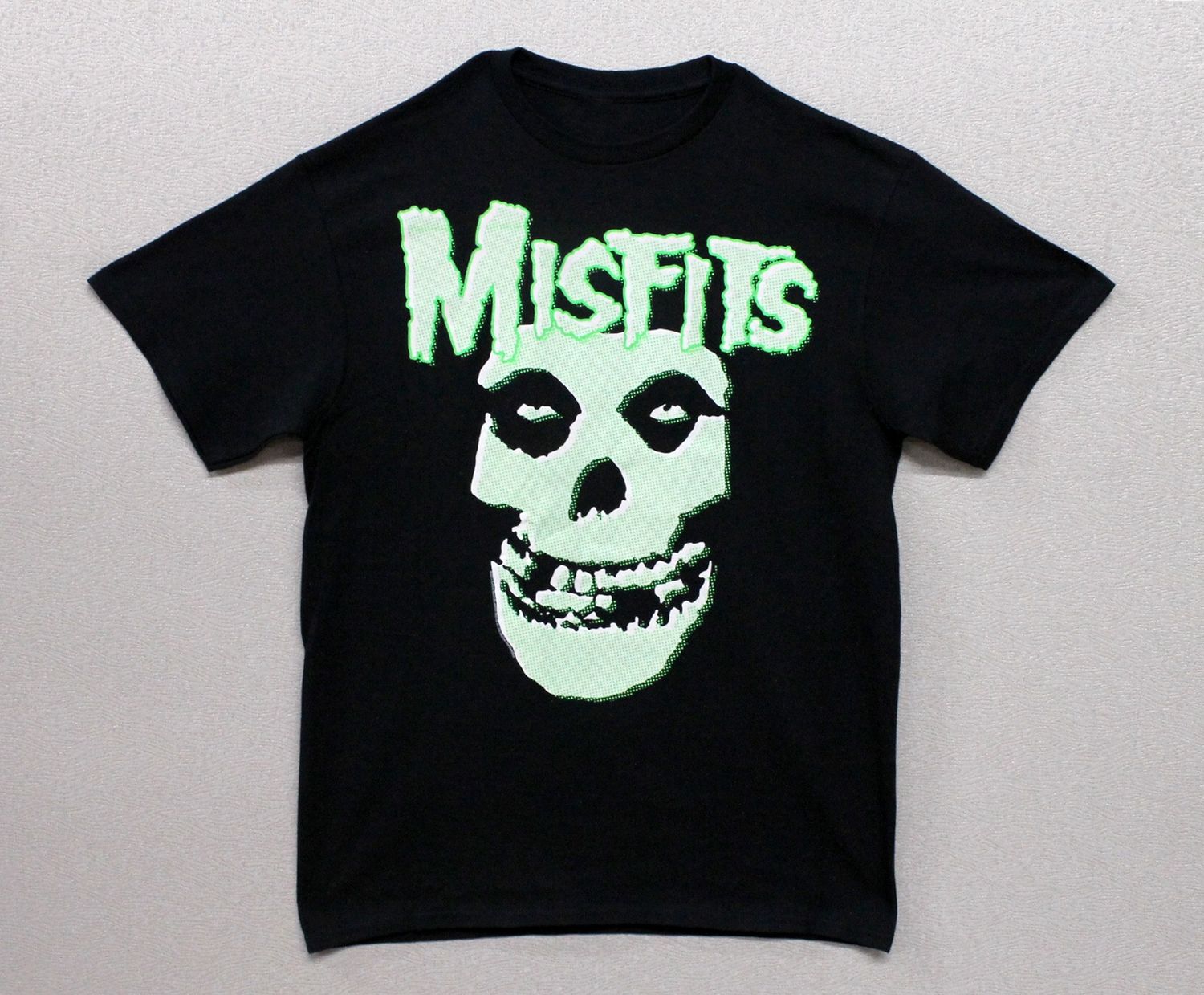 Misfits Green Dotted Skull