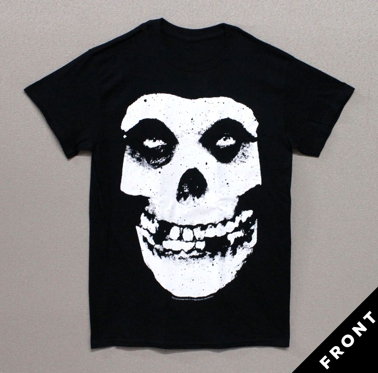 Misfits Classic Skull Back Logo - Black