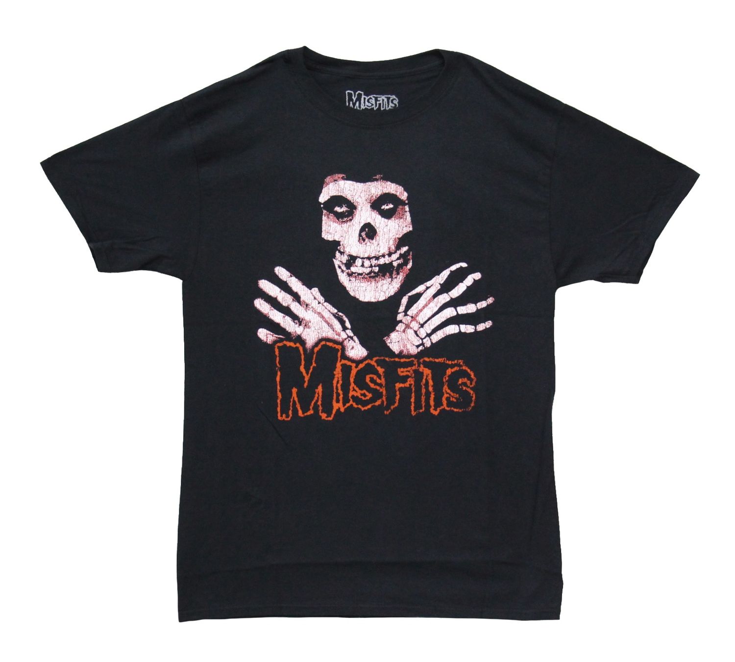Misfits Distressed Red Fiend Skull - Black