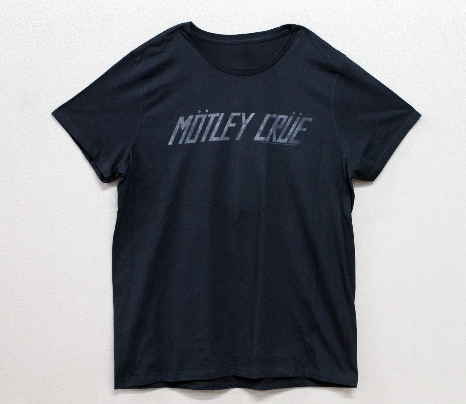 Motley Crue Grey Logo on Black