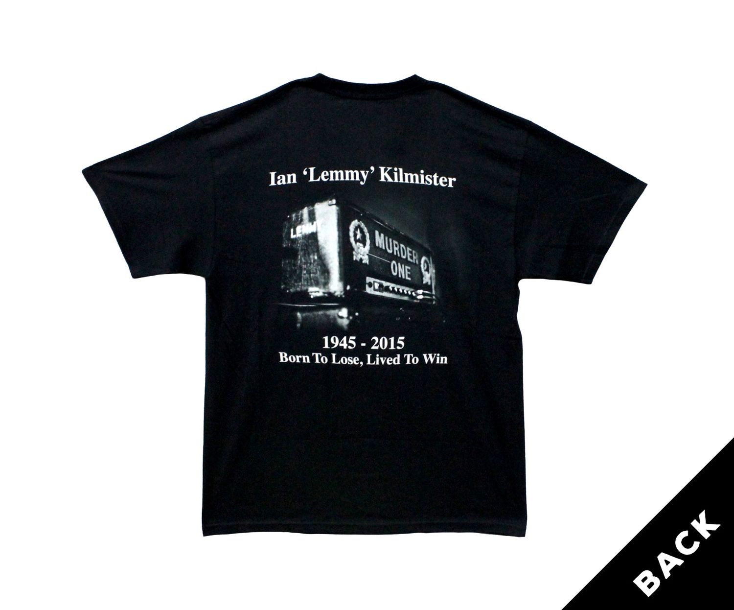 Motorhead Lemmy Live to Win - Black